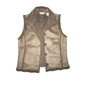 L.L. Bean Suede Vest S